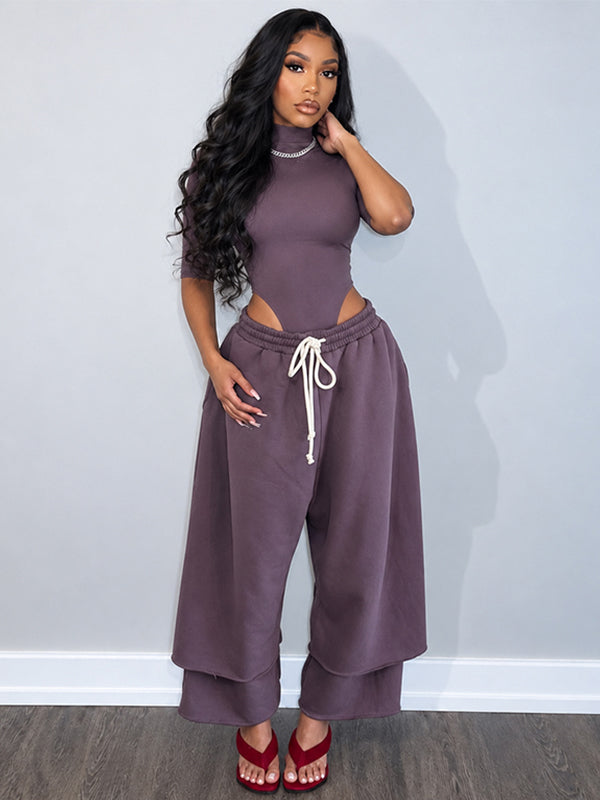 Motionkiller Wide-Leg Cropped Sweatpants