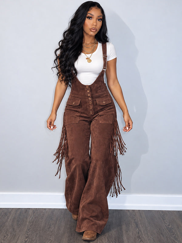 Fringe Flare Overalls