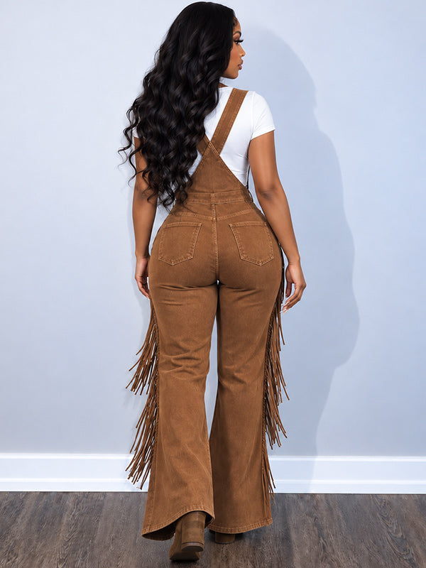 Fringe Flare Overalls