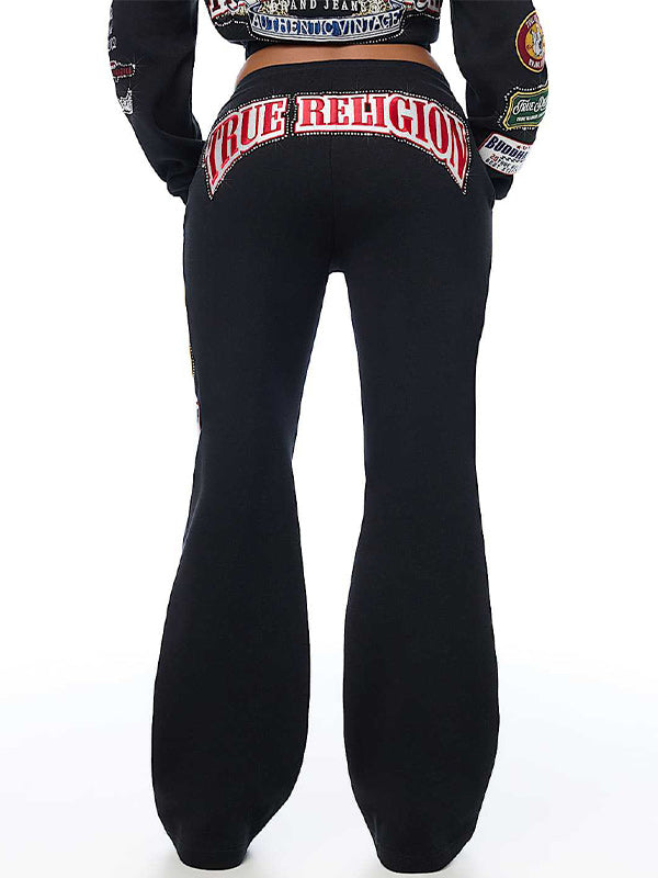 Printed Zip-Front Hoodie & Pants Set