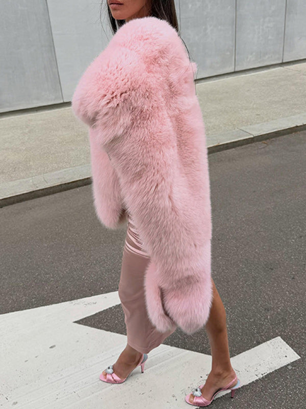 Faux Fur Cape Shawl