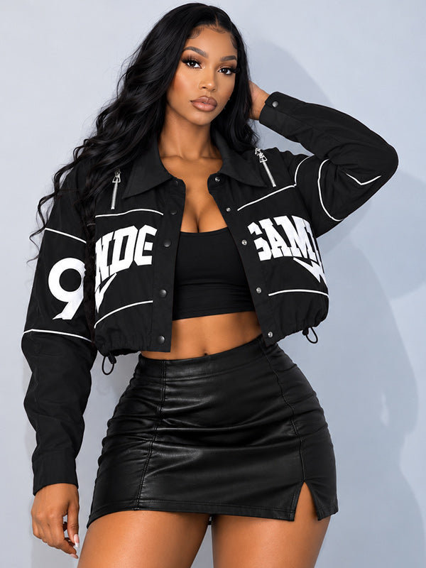 Embroidered Button-Front Jacket