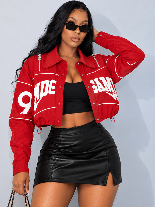 Embroidered Button-Front Jacket