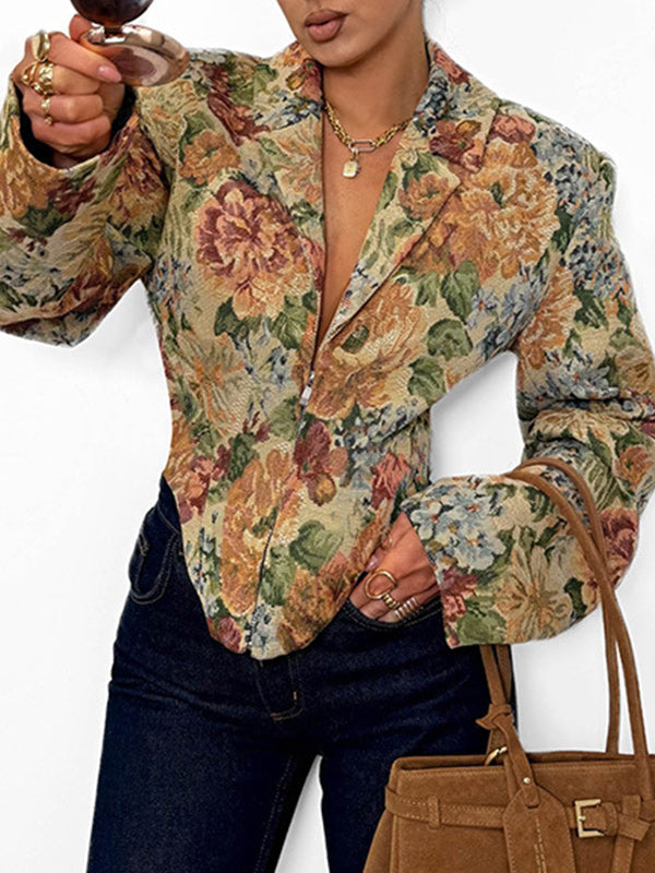 Floral Corset Blazer