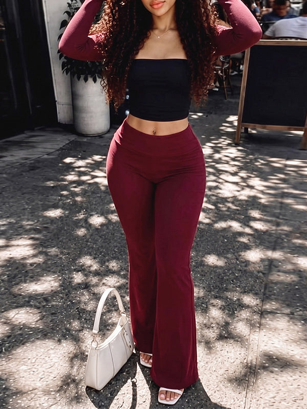 Two-Tone 3PC Pants Set