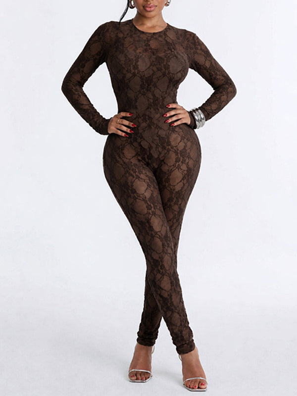 Lace Skinny Jumpsuit