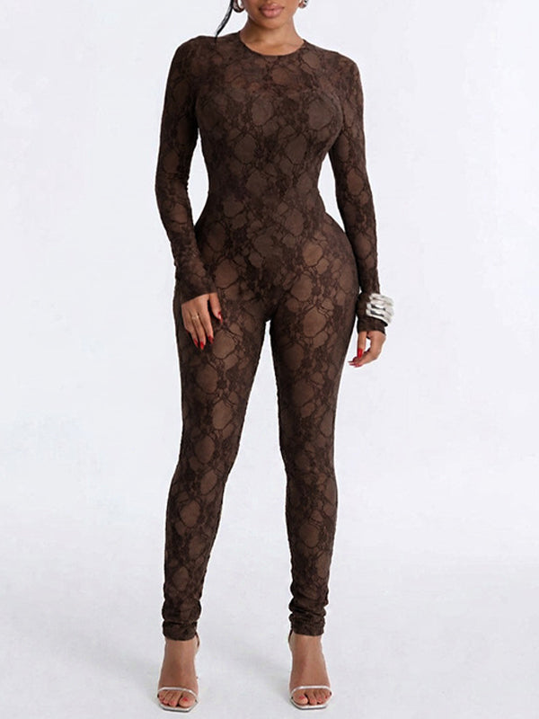 Lace Skinny Jumpsuit