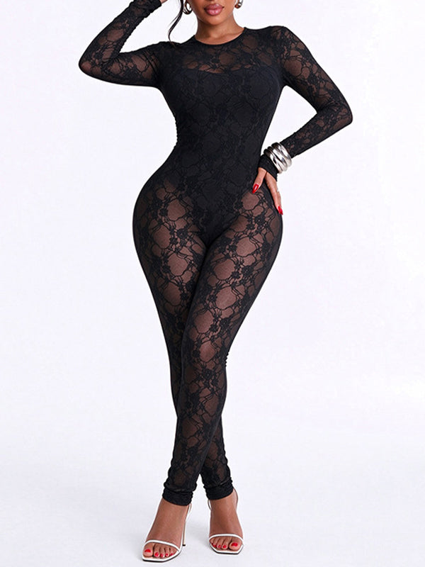 Lace Skinny Jumpsuit