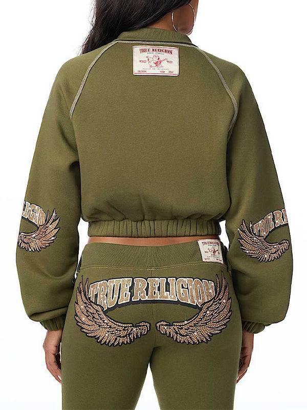 Cargo Jacket & Flare Pants Set