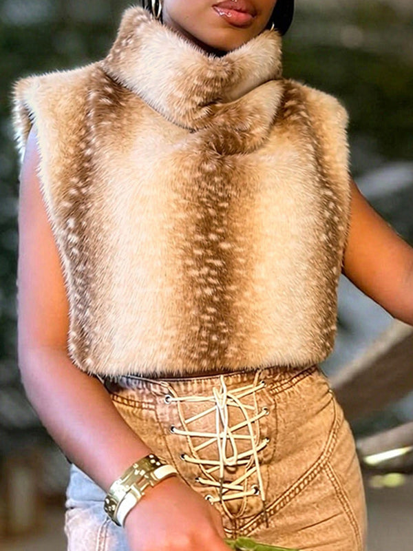Faux-Fur Tank Top