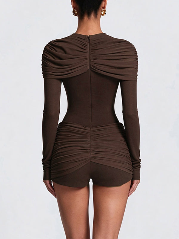 Ruched Bodycon Romper