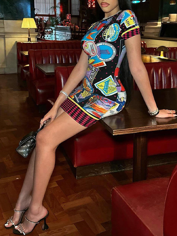 Printed Tee Dress