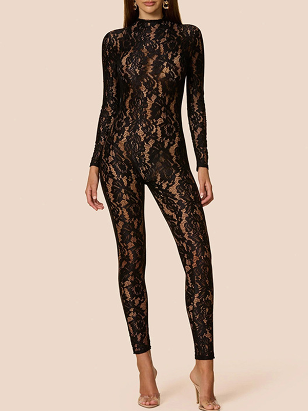 Lace Skinny Jumpsuit