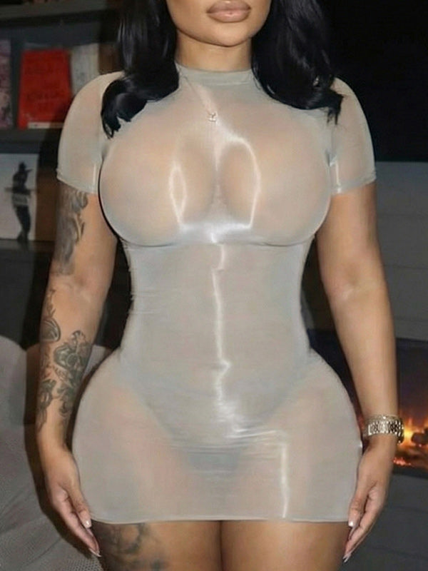 Sheer Bodycon Dress