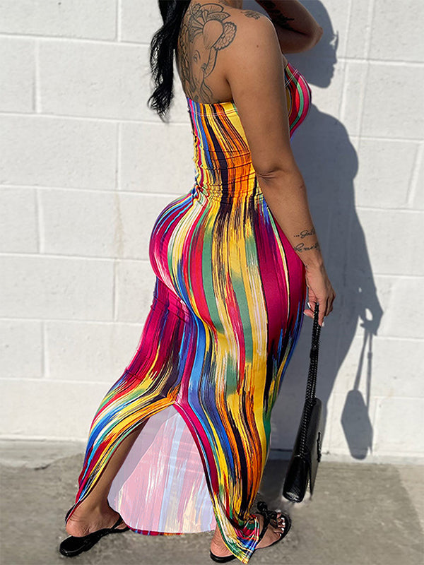 Printed Tube Dress