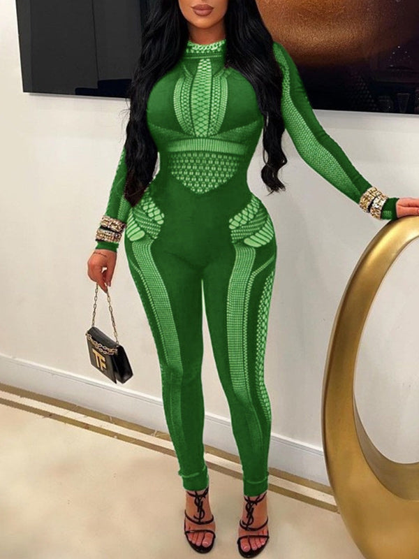 Solid Cutout Skinny Jumpsuit