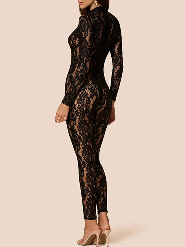 Lace Skinny Jumpsuit