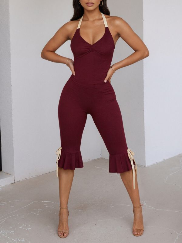 Halter Tied Jumpsuit