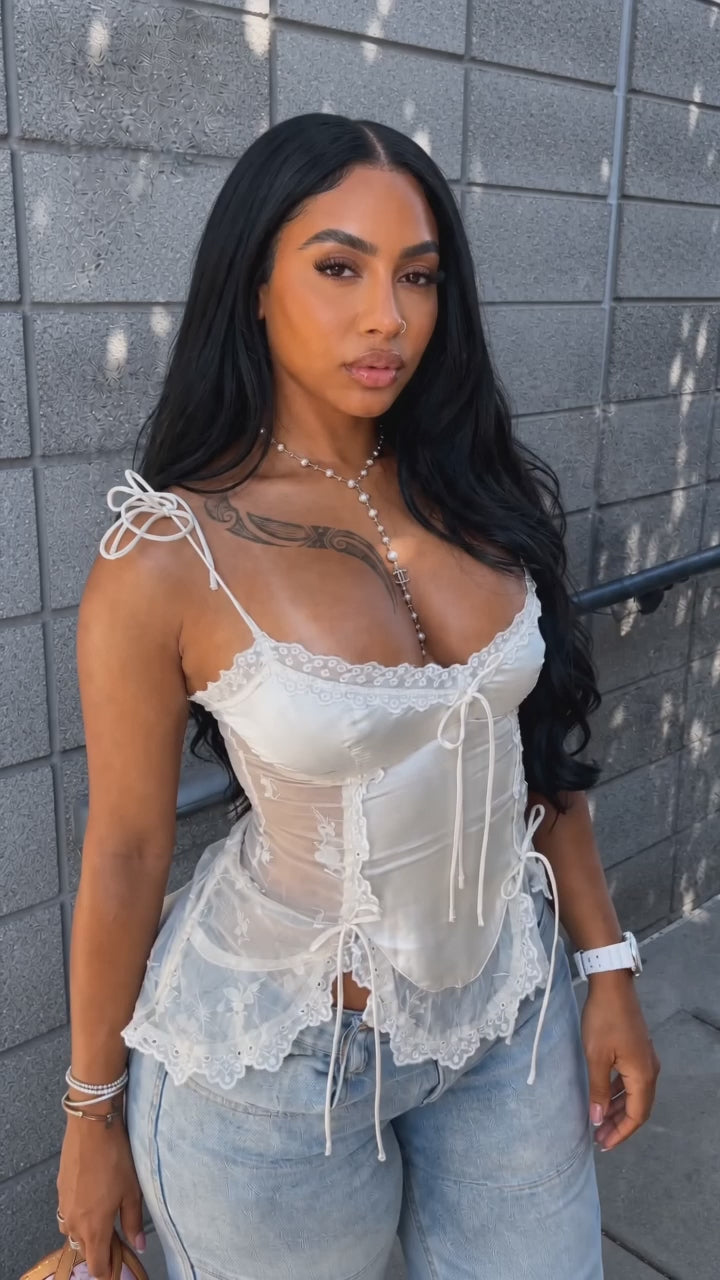 Lace Combo Cami Top