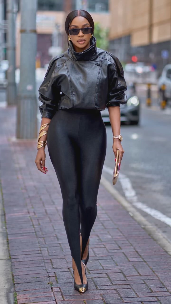 Sleek Stirrup High-Waist Leggings