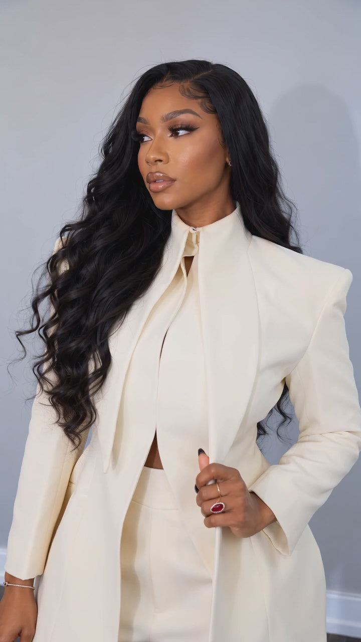 Elegant Blazer & Shorts Set
