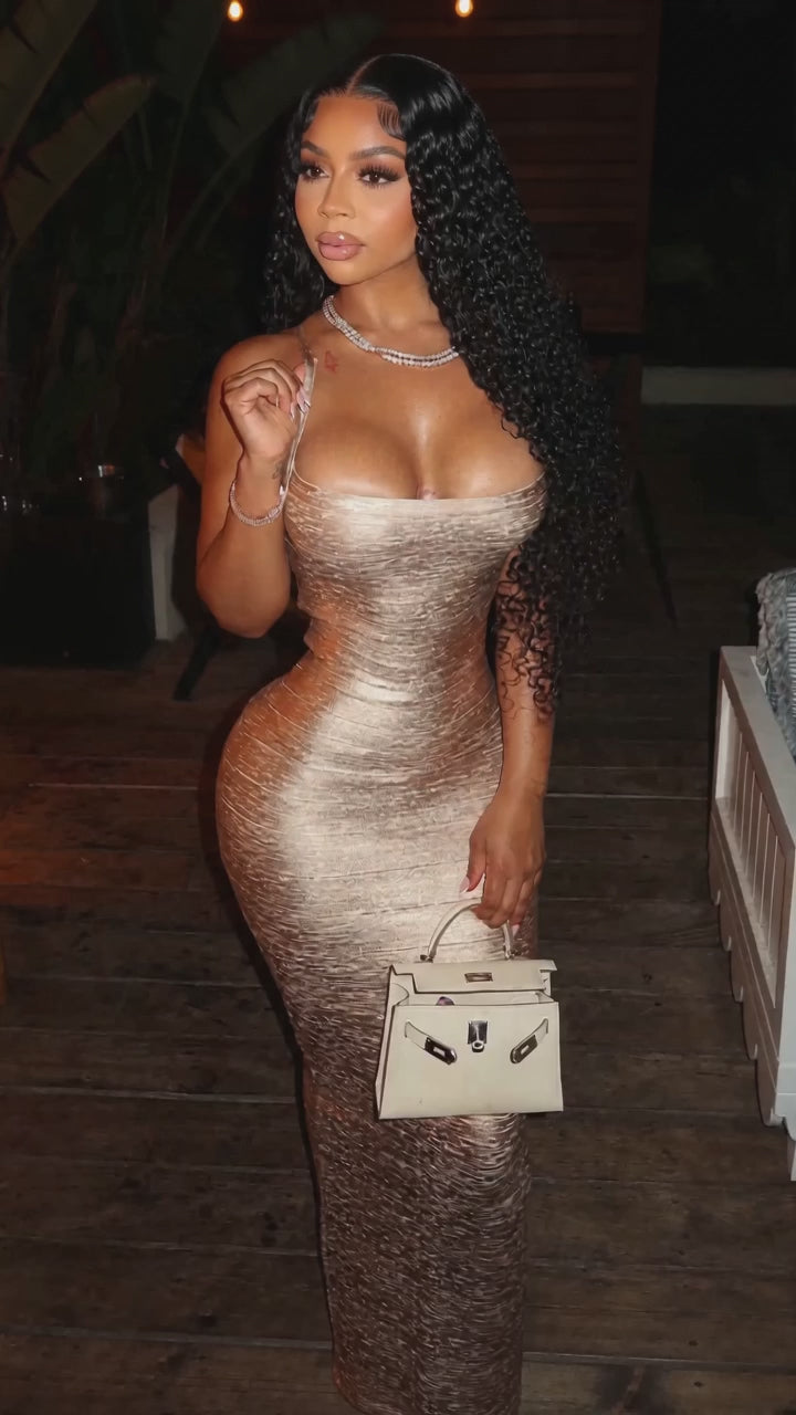 Metallic Cami Dress