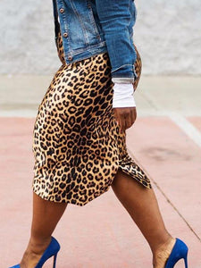 Motionkiller Leopard Pencil Skirt