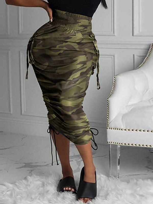 Motionkiller Camo Drawstring Skirt