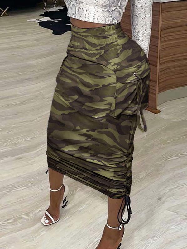 Motionkiller Camo Drawstring Skirt