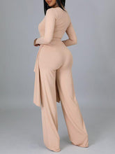 Load image into Gallery viewer, Ribbed Asymmetric Top &amp; Pants Set--Clearance