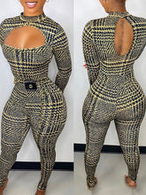 Load image into Gallery viewer, Printed Cutout Jumpsuit