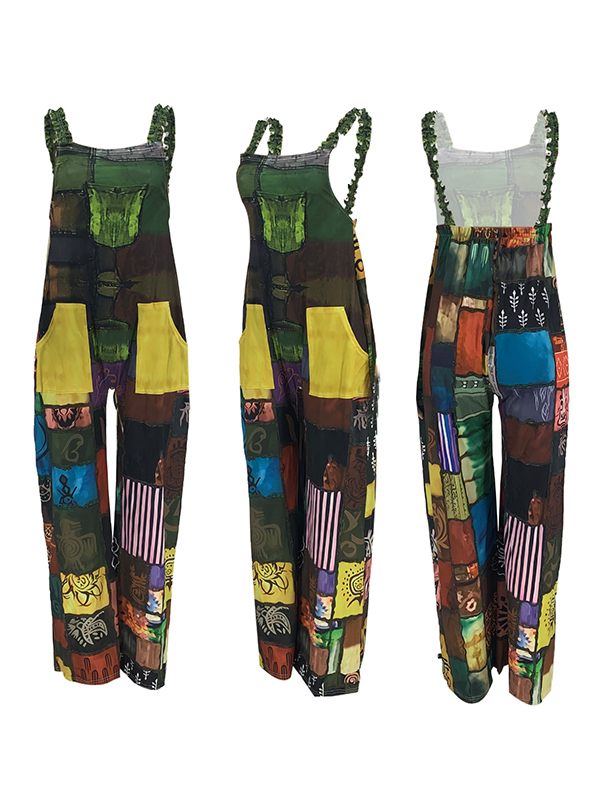 Motionkiller Boho Patchwork Jumpsuit