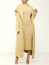 Load image into Gallery viewer, Fuzzy Cardigan &amp; Dress Set--Clearance