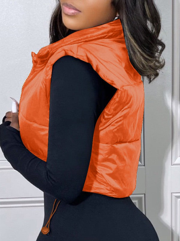 Zip-Front Puffer Vest