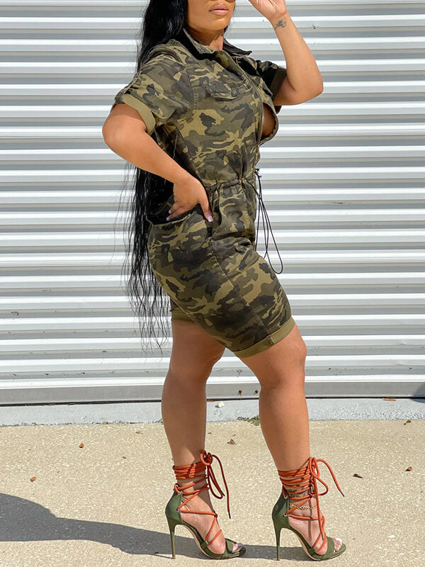 Motionkiller Camo Zip-Front Romper