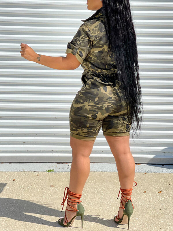 Motionkiller Camo Zip-Front Romper