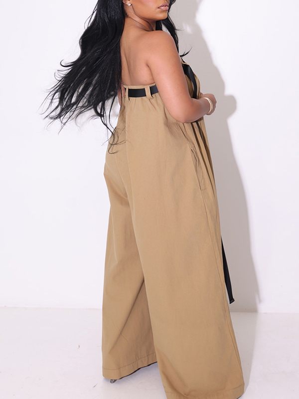 Motionkiller Strapless Belted Jumpsuit