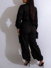 Load image into Gallery viewer, Zip-Front Cargo Jumpsuit