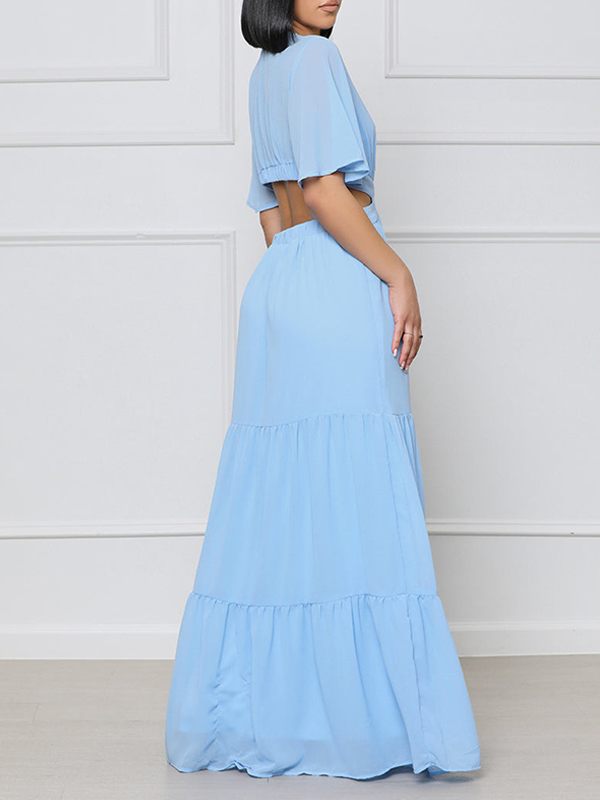 Motionkiller V-Neck Cutout Maxi Dress