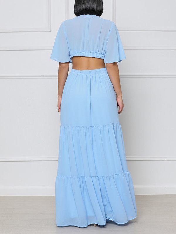 Motionkiller V-Neck Cutout Maxi Dress