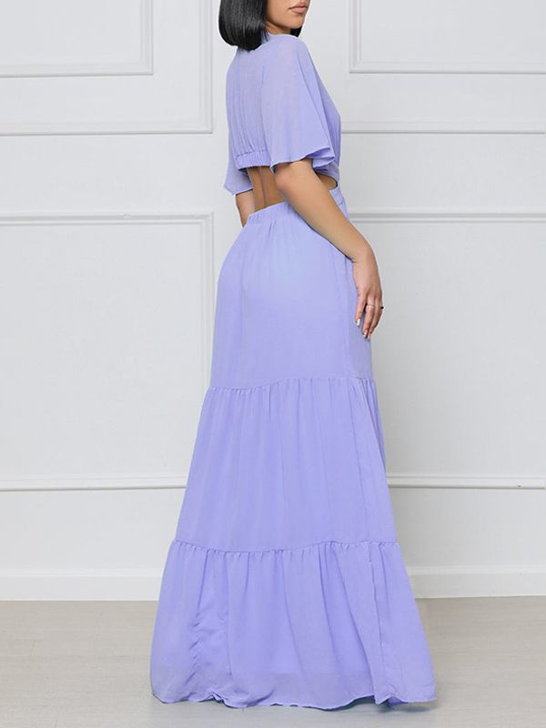 Motionkiller V-Neck Cutout Maxi Dress