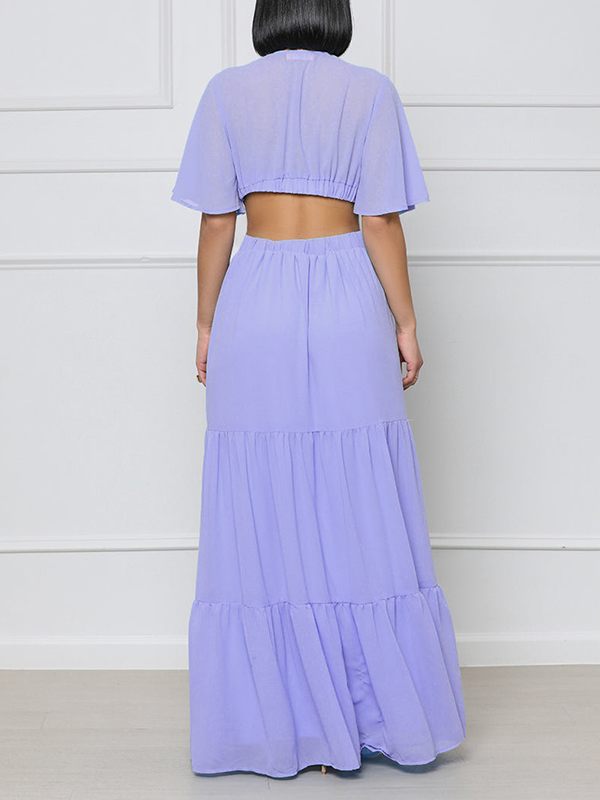 Motionkiller V-Neck Cutout Maxi Dress