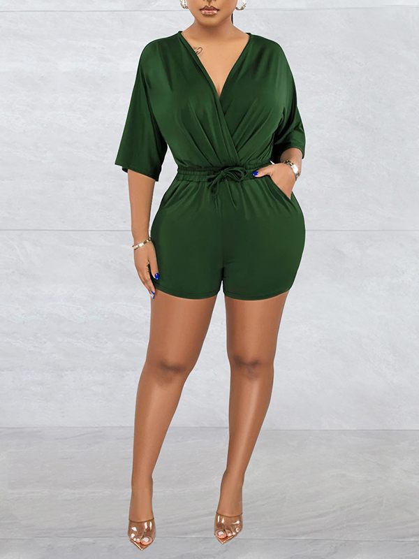 Motionkiller V-Neck Drawstring Romper