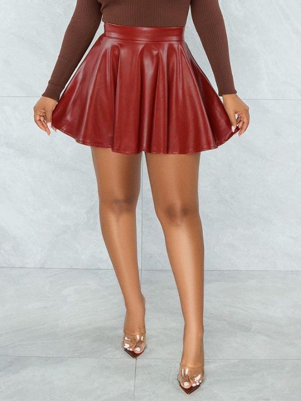 Motionkiller Faux-Leather Mini Skirt