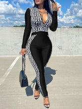 Load image into Gallery viewer, Printed-Combo Zip Top &amp; Pants Set