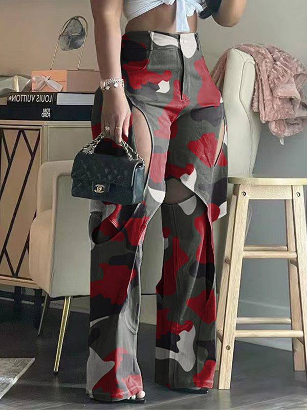 Camo Cutout Pants