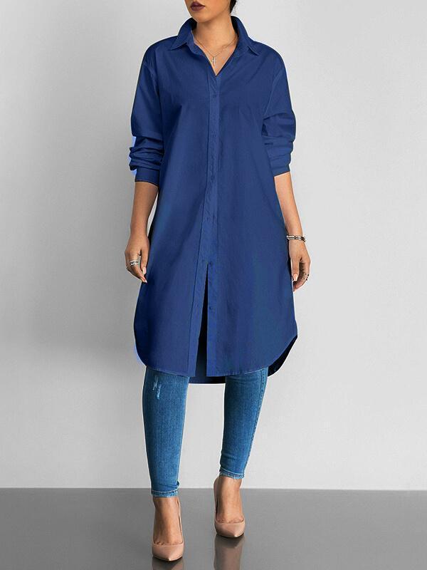 Classic-Cut Tunic Shirt--Clearance