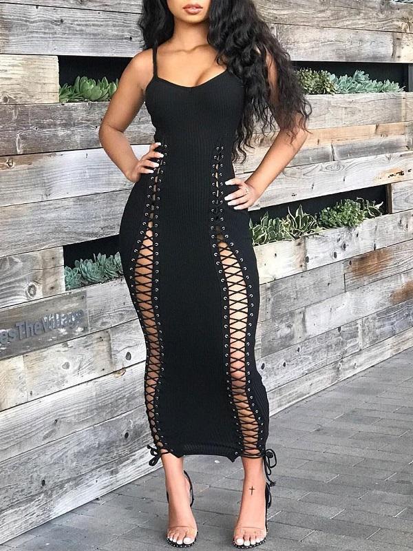 Motionkiller Lace-Up Cami Dress