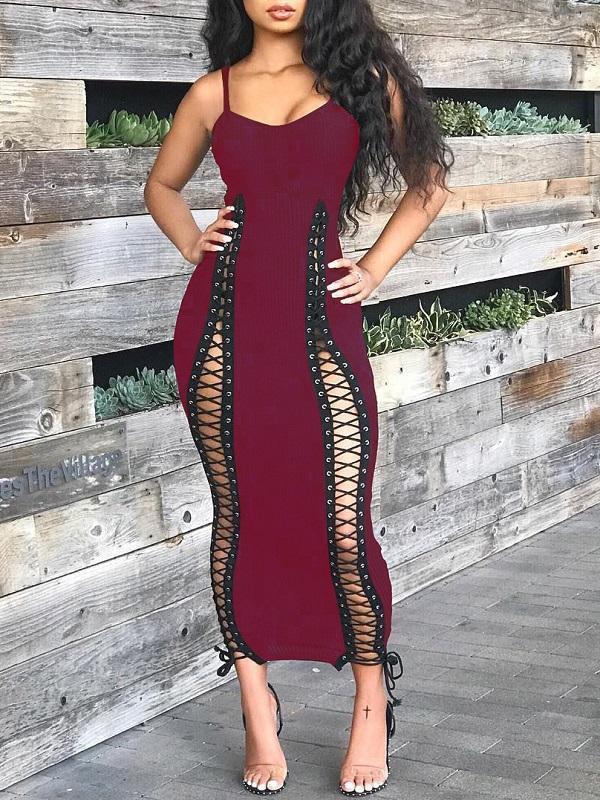 Motionkiller Lace-Up Cami Dress