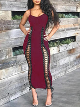 Load image into Gallery viewer, Lace-Up Cami Dress